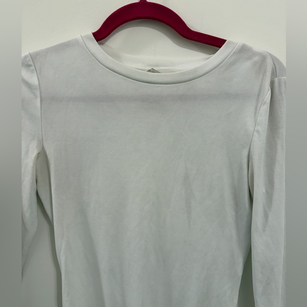 Elodie White Long Sleeve Bodysuit – Size M - Picture 5 of 5